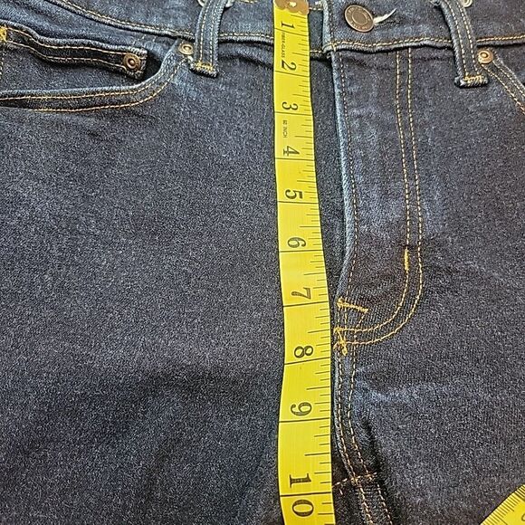 Lands' End Mens Jeans Square Rigger Size 32x29 Straight Leg Dark Blue Denim - Picture 10 of 12